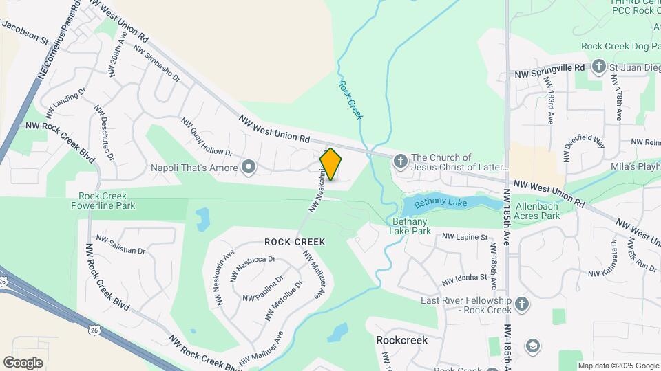 19670 NW Pondosa Ct Map and Location Details