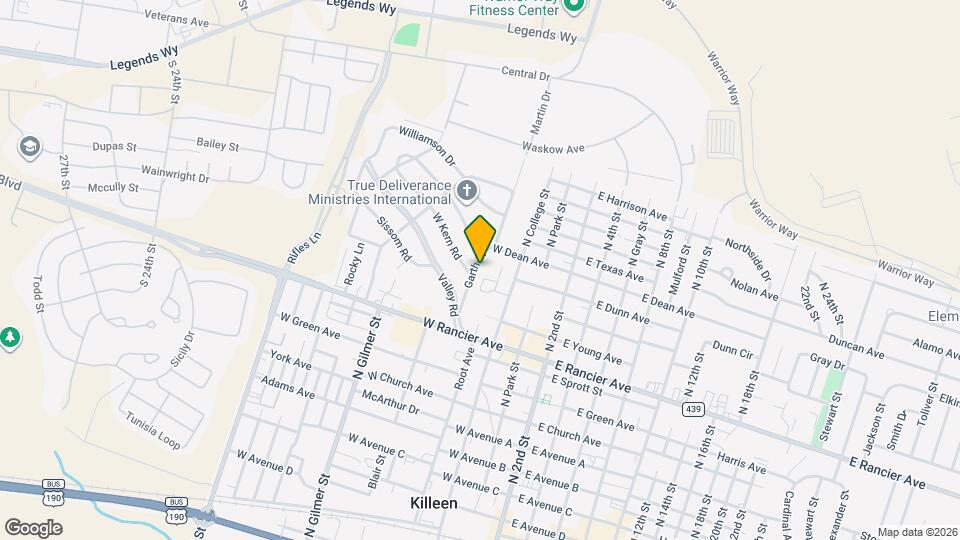 1306 Garth Dr Map and Location Details