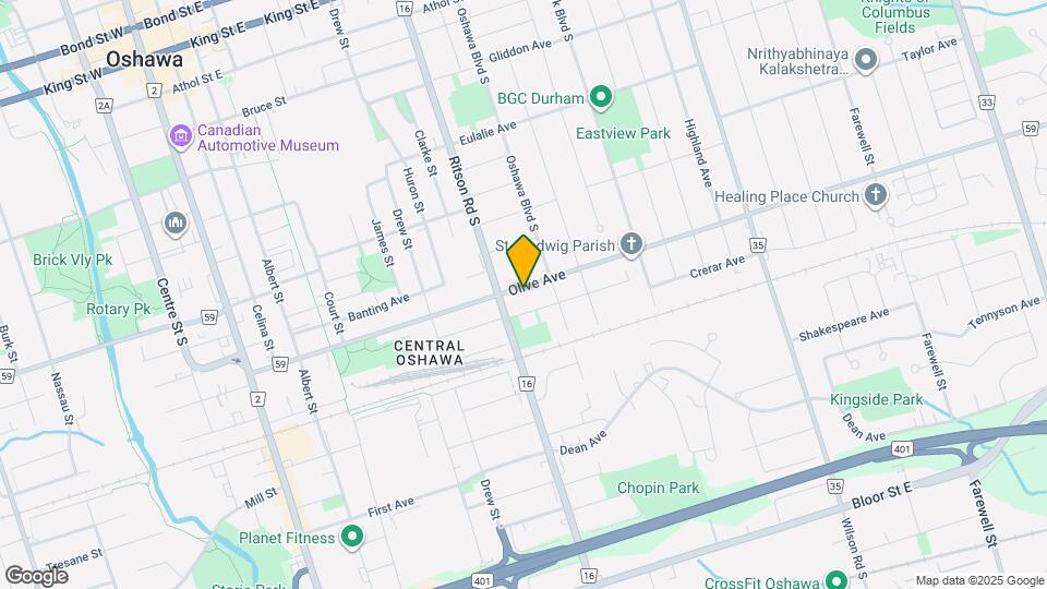 293 Olive Ave Map and Location Details