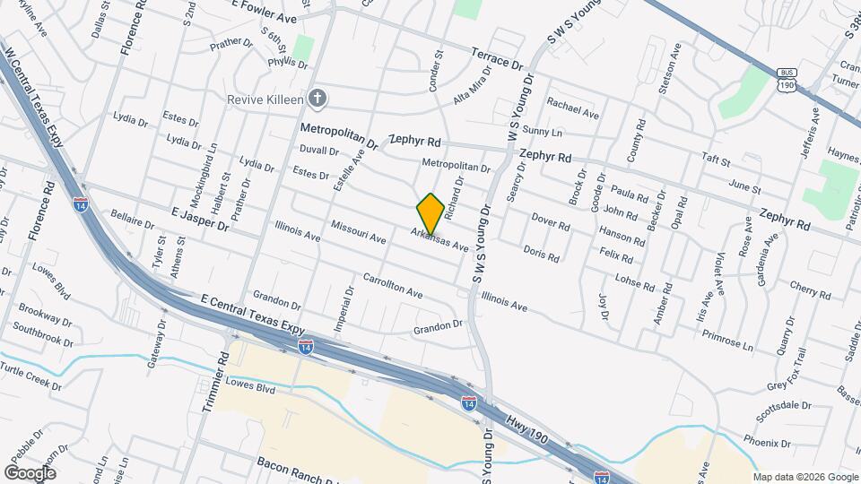 1514 Arkansas Ave Map and Location Details