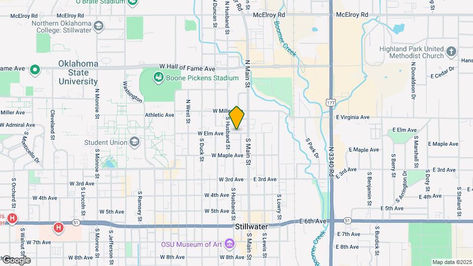 136 W Elm Ave Map and Location Details