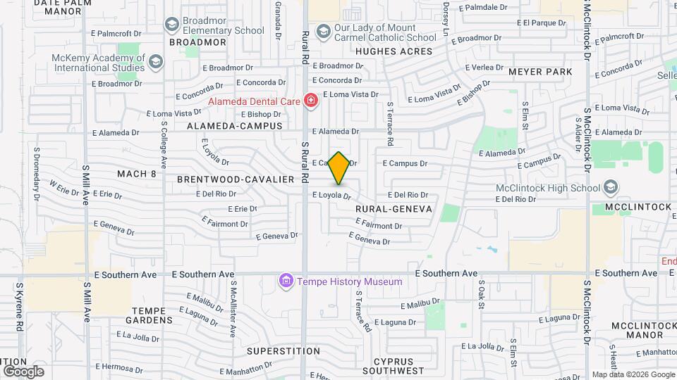 1010 E Loyola Dr Map and Location Details