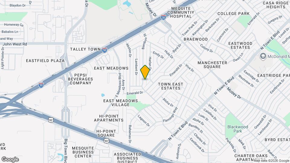 2812 Bamboo St Map and Location Details