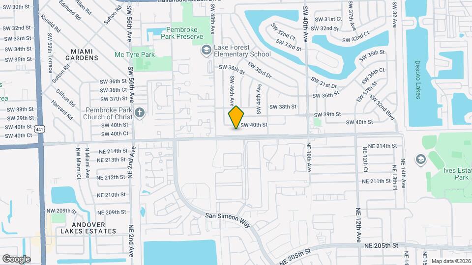 4541 SW 41st St Map and Location Details