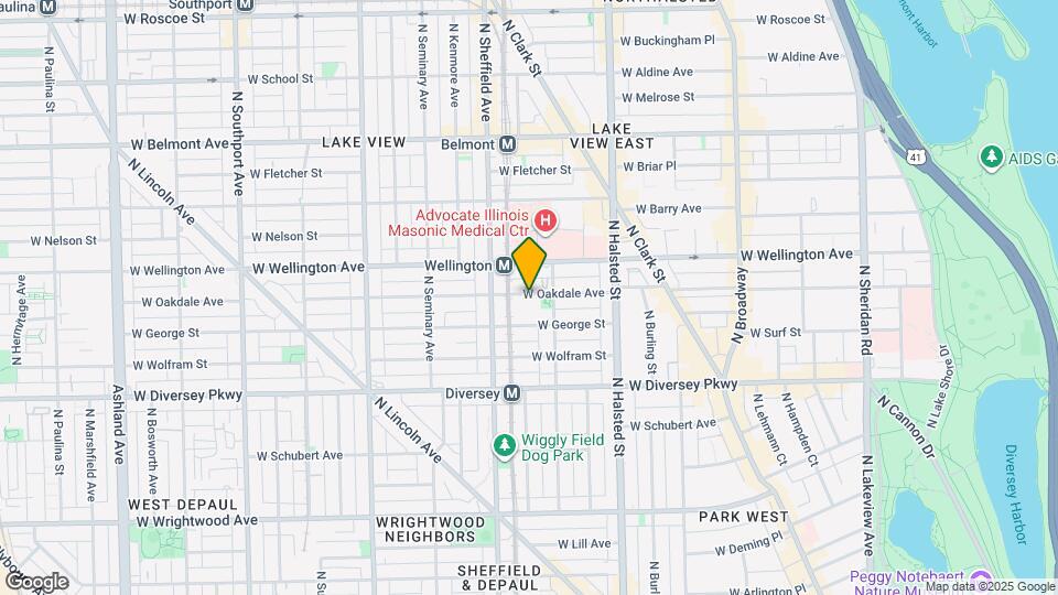 927 W Oakdale Ave Map and Location Details