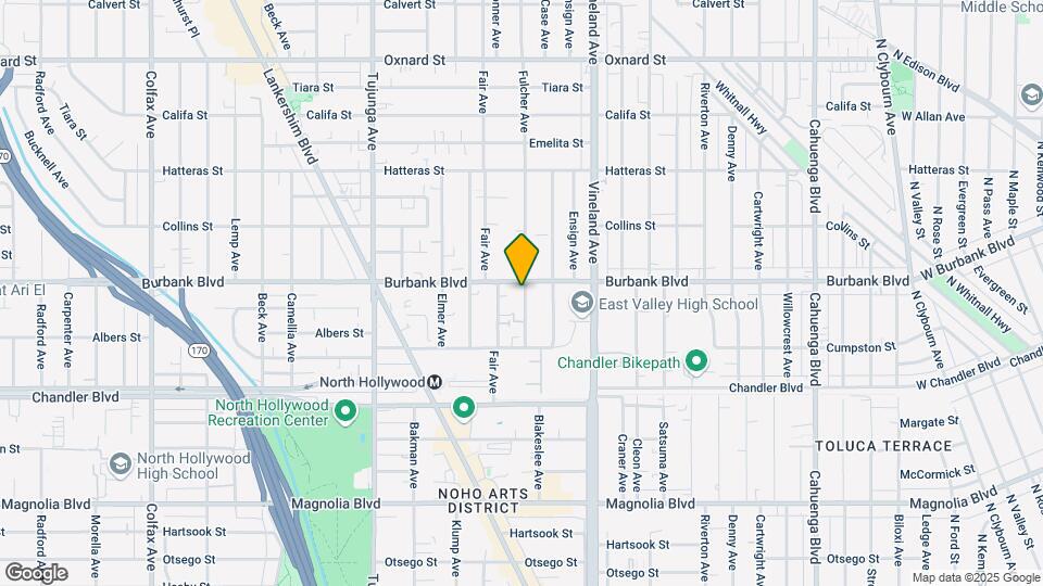 11120 Burbank Blvd Map and Location Details