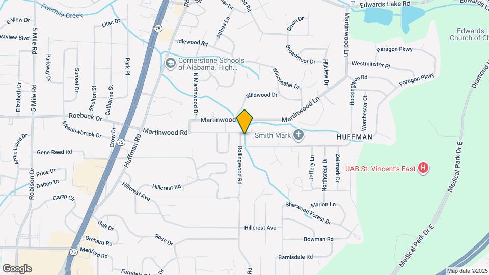 617 Rollingwood Rd Map and Location Details