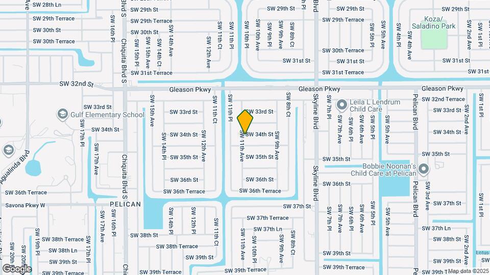 1016 SW 34th St Map and Location Details