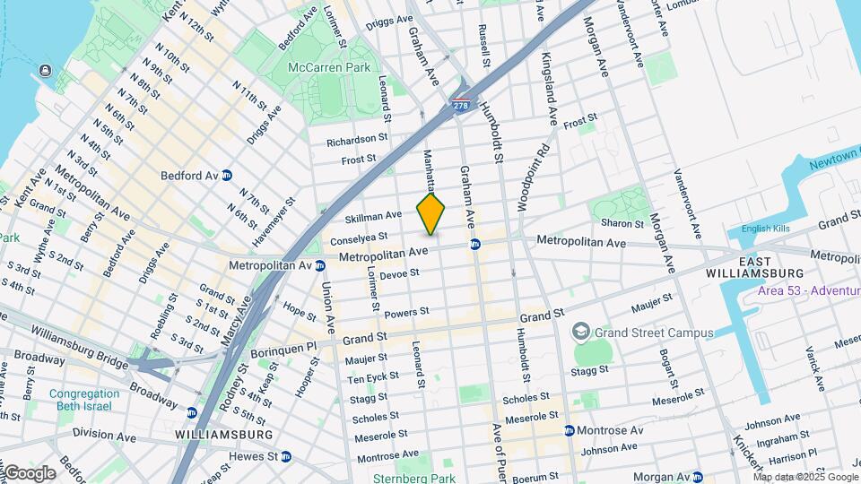 679 Metropolitan Ave Map and Location Details