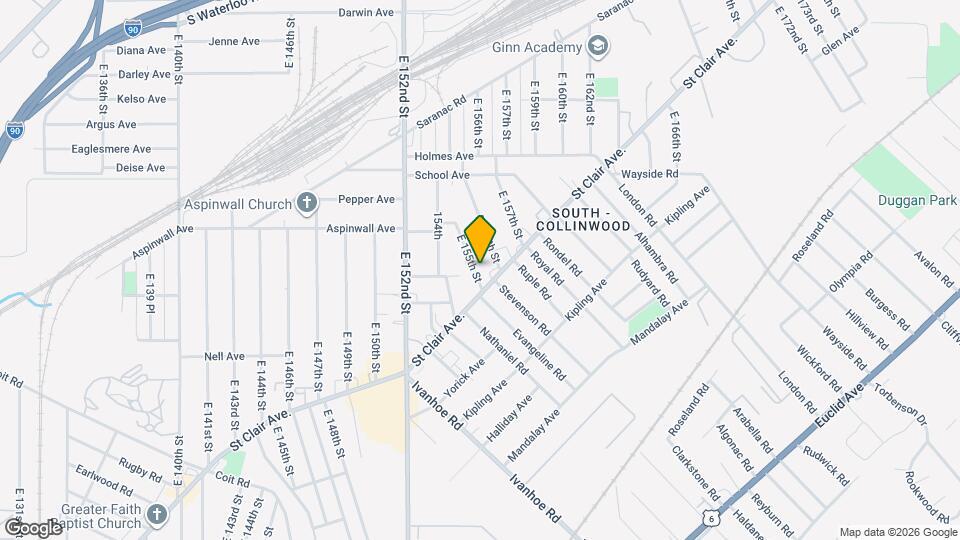 853 E 155th St Map and Location Details