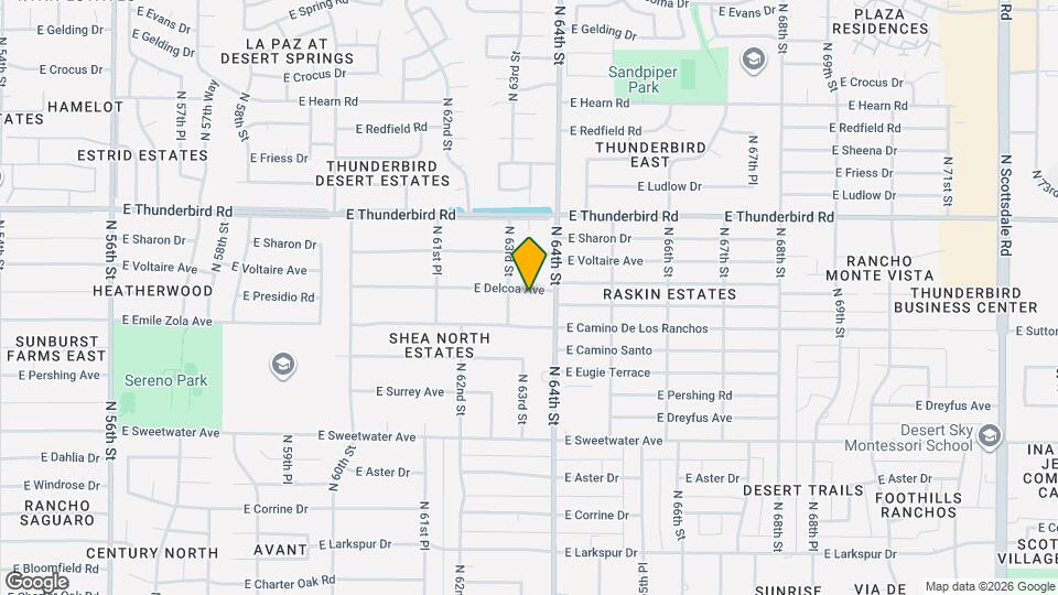 6315 E Delcoa Ave Map and Location Details