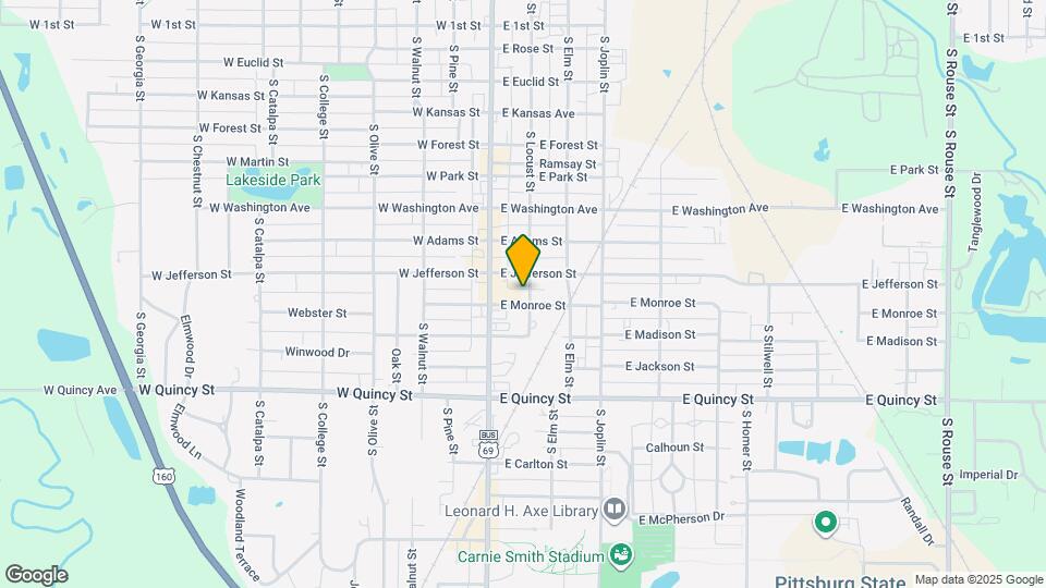 904 S Locust St Map and Location Details