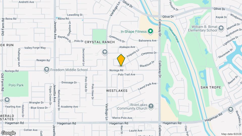 10315 Cheyenne Dr Map and Location Details