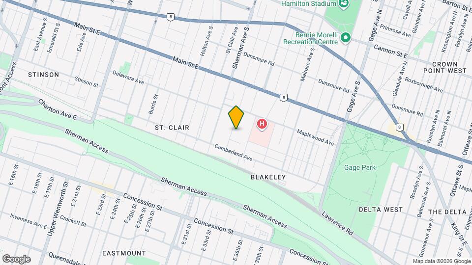 99 Blake St Map and Location Details