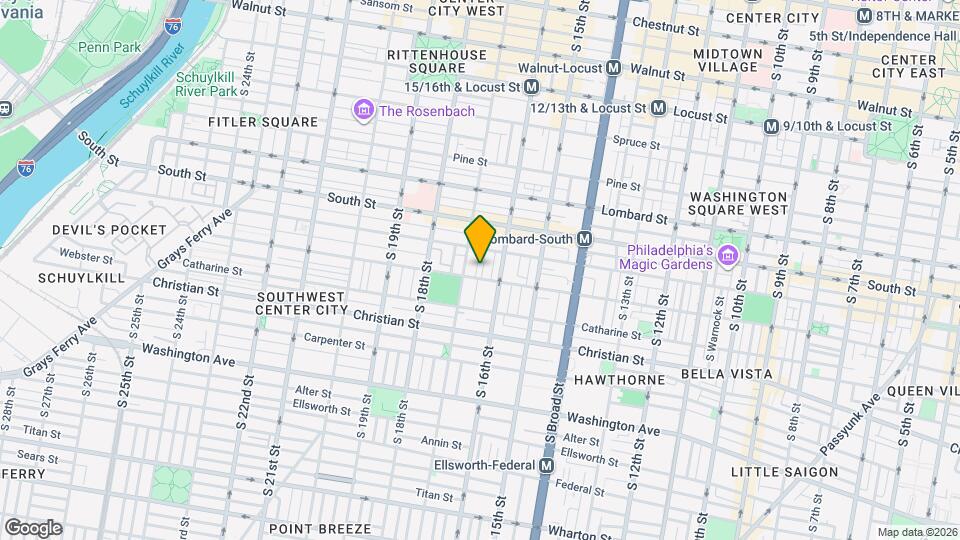 728 S Smedley St Map and Location Details