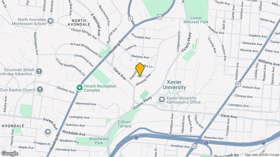 3833 Winding Way Map and Location Details