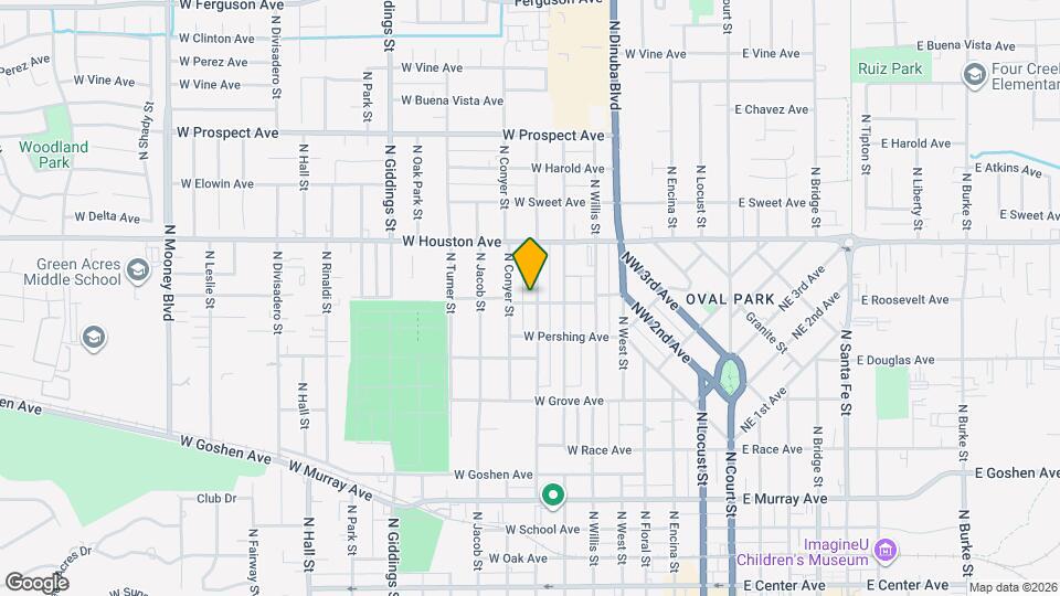 1101 N Stevenson St Map and Location Details