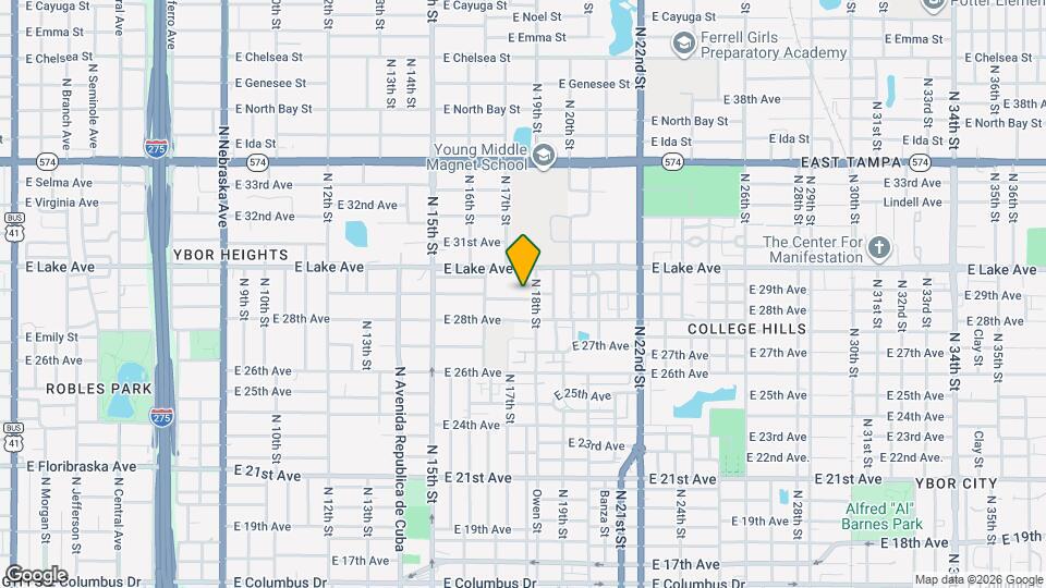 1708 E 29th Ave Mapa y Detalles de la Ubicación