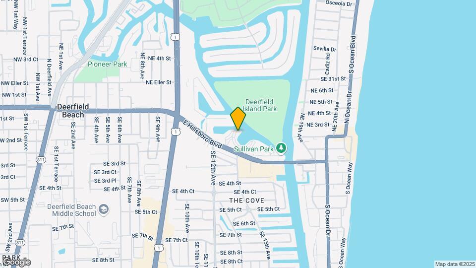 Hillsboro Cove Condos Map and Location Details