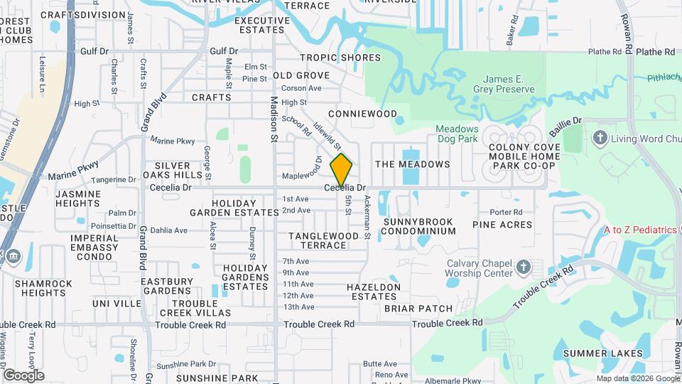 4950 Fleetwood St Map and Location Details