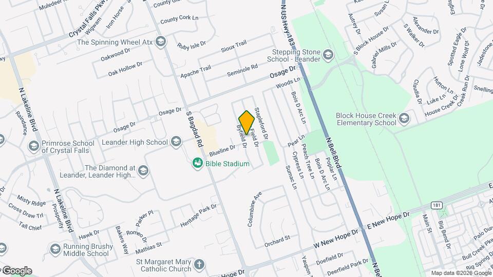 2504 Byfield Dr Map and Location Details