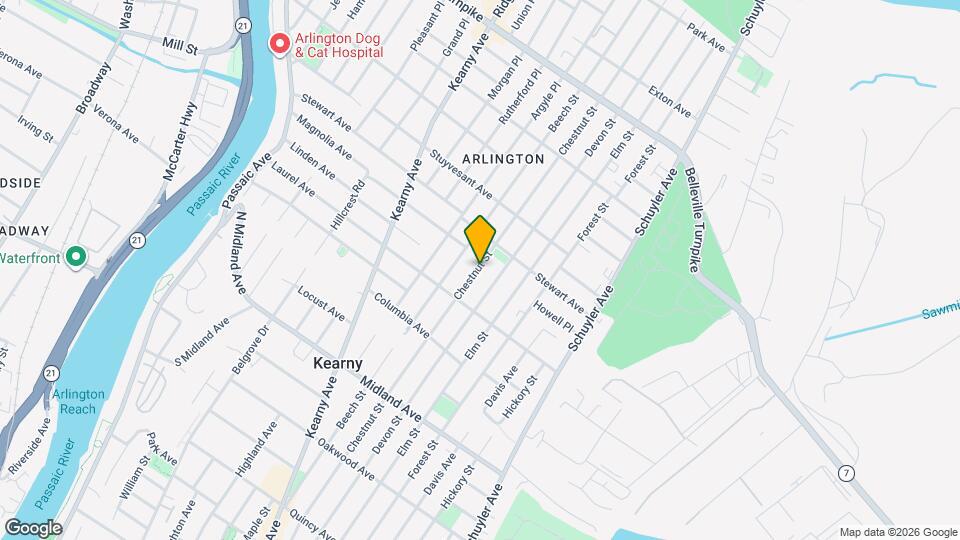 676 Chestnut St Map and Location Details