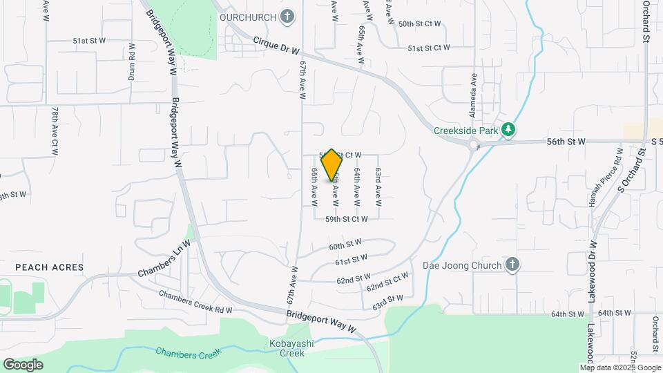 5802 65th Ave W Map and Location Details