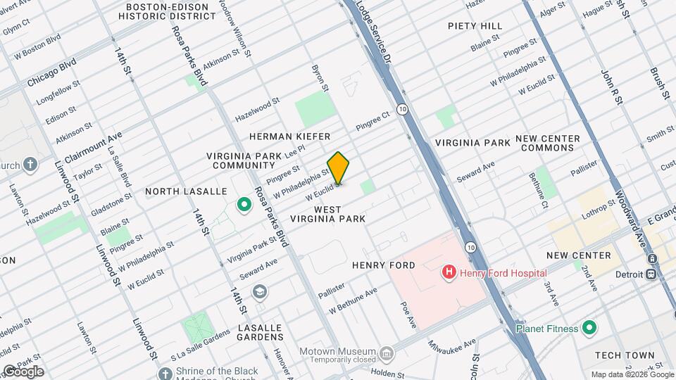 1505 W Euclid St Mapa y Detalles de la Ubicación