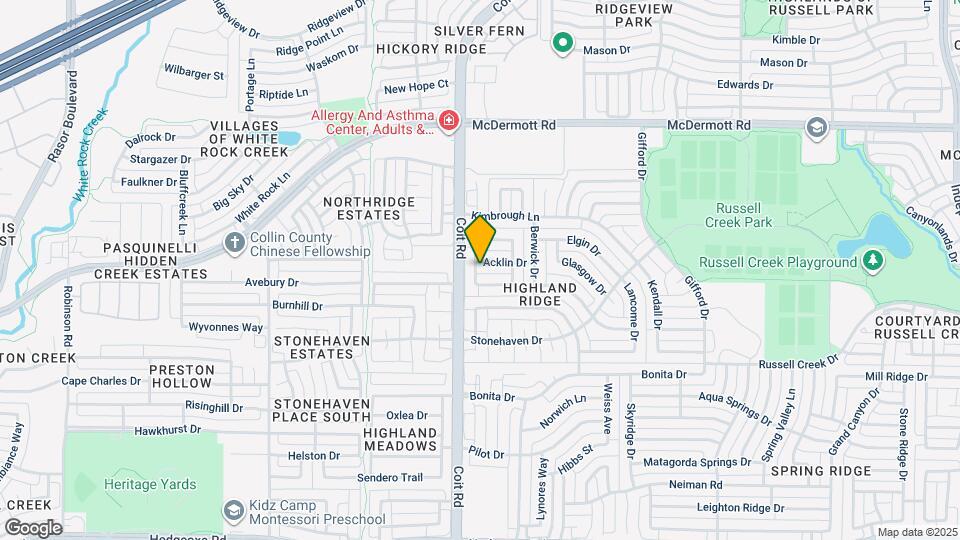 3924 Acklin Dr Map and Location Details