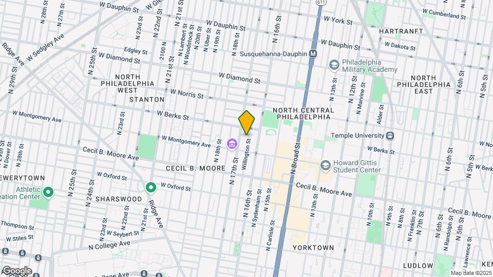 1828 N Willington St Map and Location Details