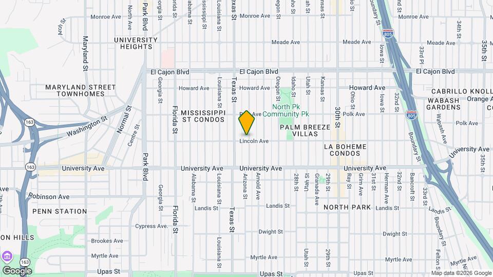 4004 Arizona St Map and Location Details