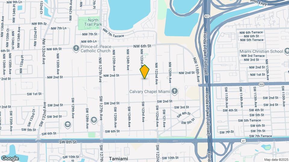 105 NW 123rd Ave Map and Location Details