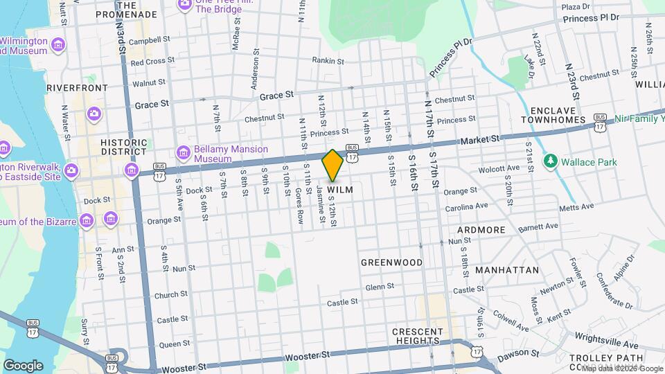 109 S 12th St Map and Location Details