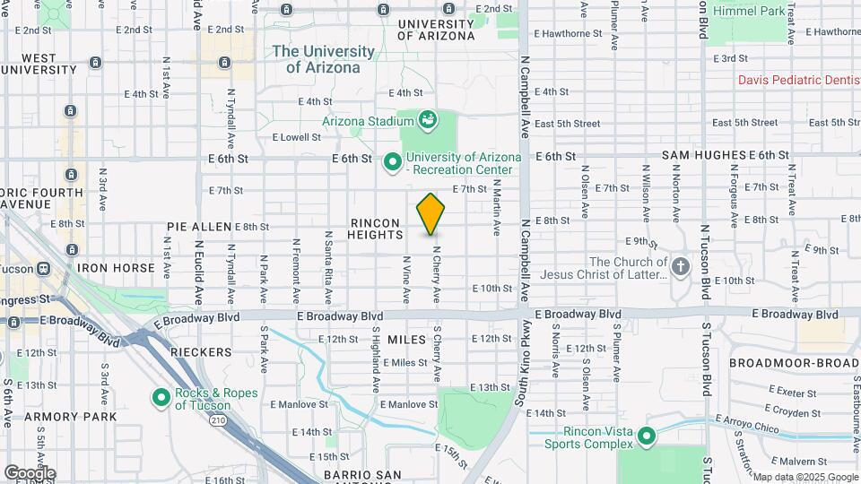 221 N Cherry Ave Map and Location Details