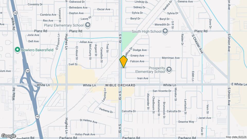 3909 Balboa Dr Map and Location Details