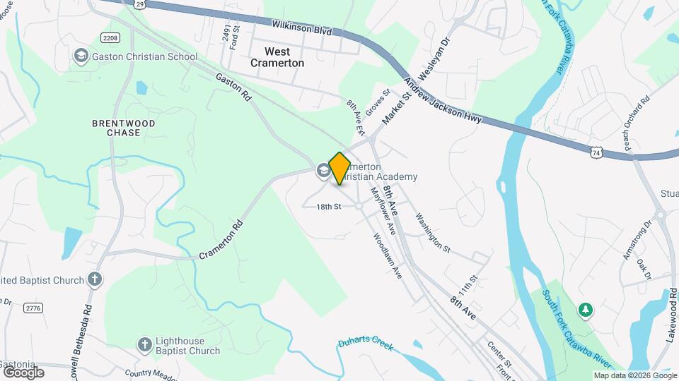 421 Woodlawn Ave Map and Location Details