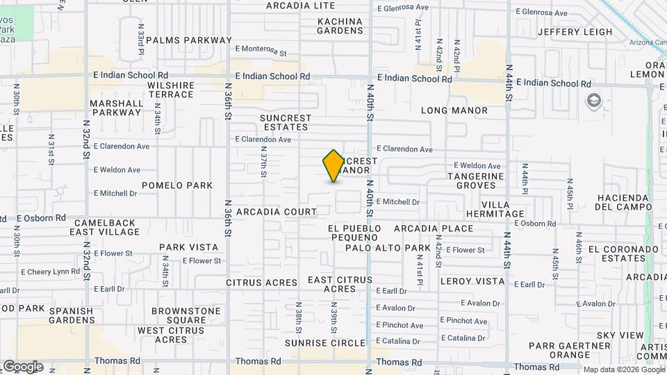 3850 E Crittenden Ln Map and Location Details