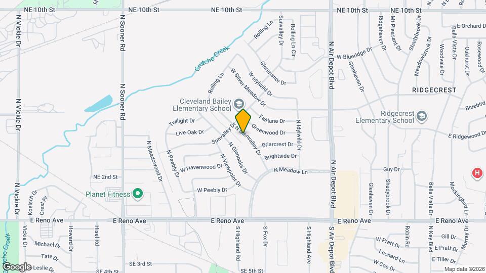 3301 N Glenvalley Dr Map and Location Details