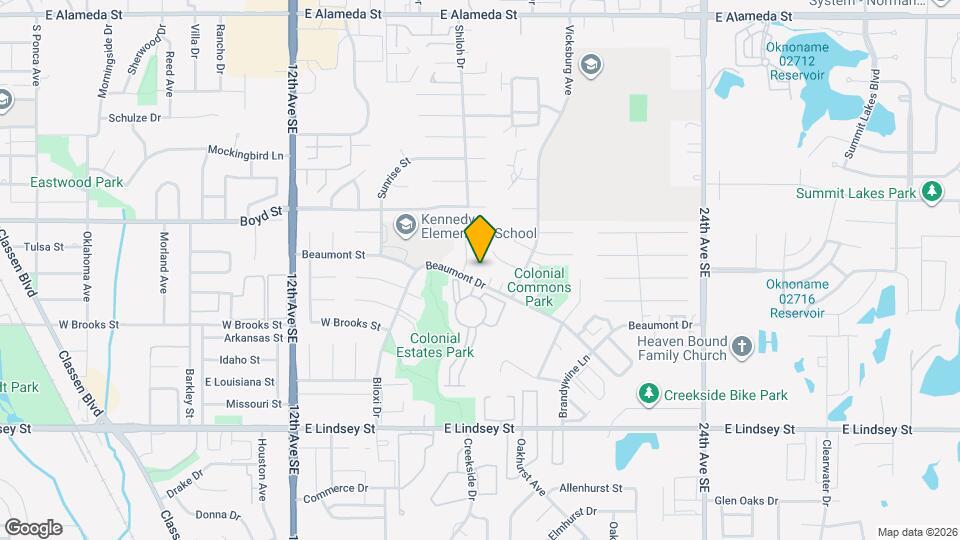 1705 Beaumont Dr Map and Location Details