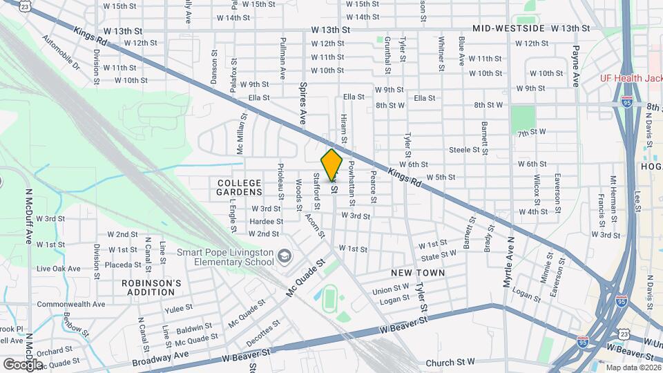 1804 W 5th St Map and Location Details