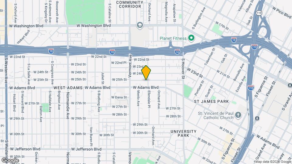 1308 W 25th St Map and Location Details
