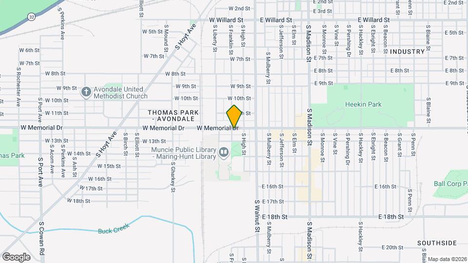 221 W Memorial Dr Map and Location Details