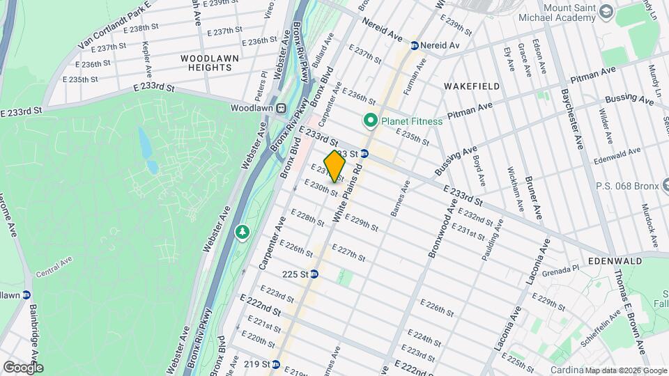 675 E 230th St Map and Location Details