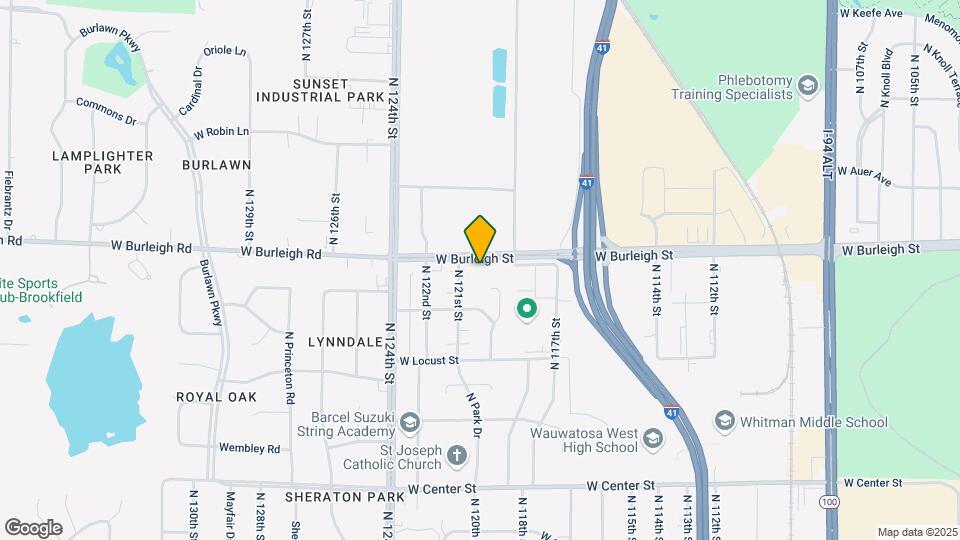 12019 W Burleigh Rd Map and Location Details