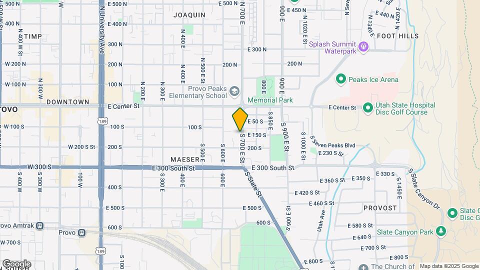 128 S 700 E St Map and Location Details