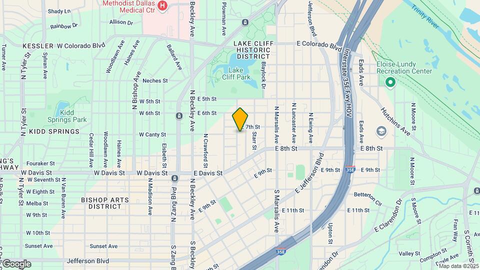 424 N Denver St Map and Location Details