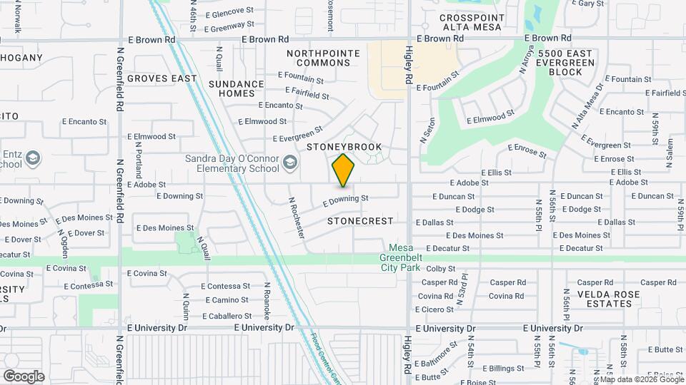 5018 E Downing St Map and Location Details