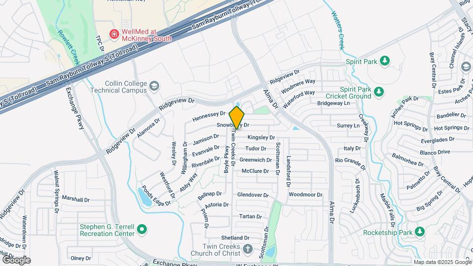 1438 Kingsley Dr Map and Location Details