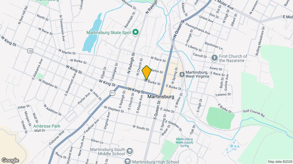 102 S Maple Ave-Unit -1 Map and Location Details