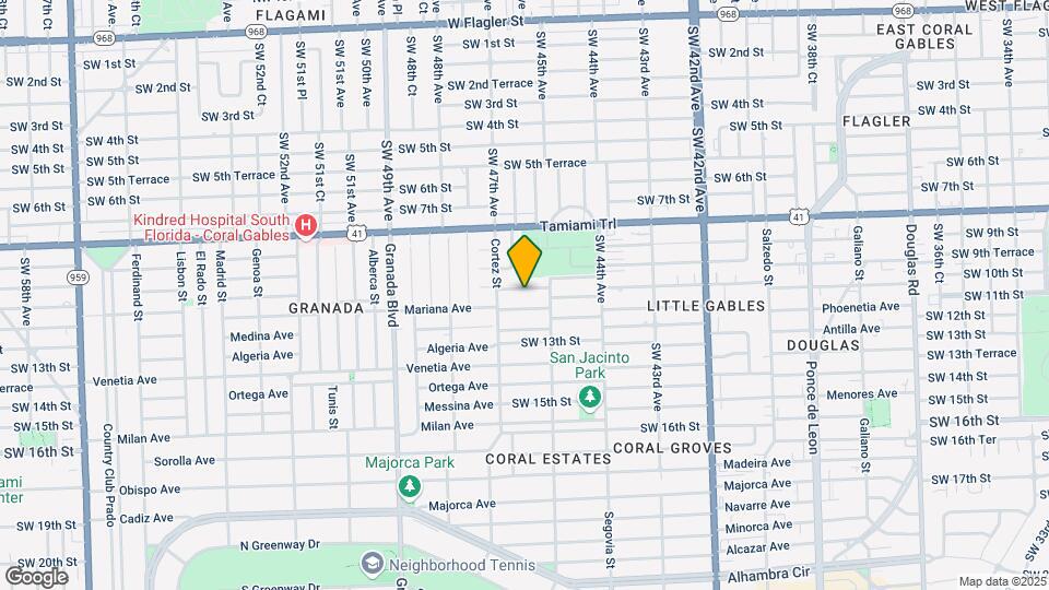 4628 SW 10th St Map and Location Details